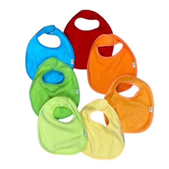 Green Sprouts Bibs 7 Velcro Terrycloth Teething Bibs - Picture 3 of 14